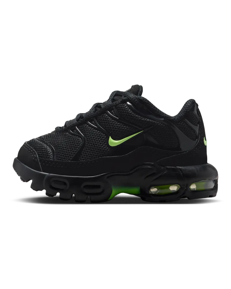 Nike Air Max Plus Schuh für Babys und Kleinkinder - Schwarz Schwarz