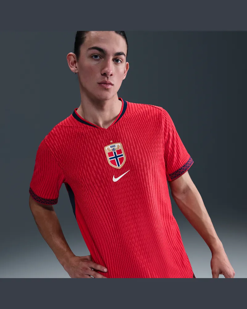 Nike Norwegen 2025 Match Home (Frauenteam)  Authentic Dri-FIT ADV Fußballtrikot (Herren) - Rot Rot