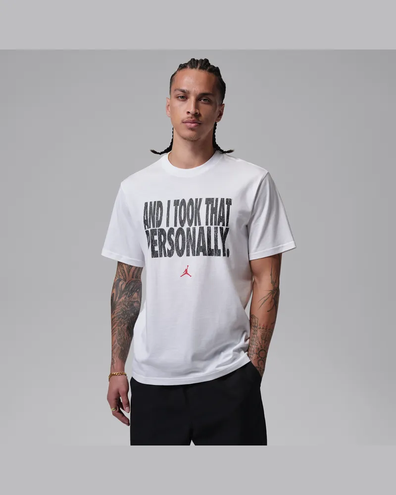 Jordan Sport T-Shirt mit Dri-FIT-Technologie (Herren) - Weiß Weiß