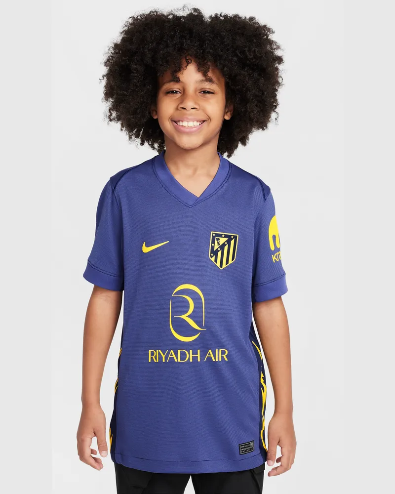 Nike Atlético Madrid 2025/26 Stadium Away  Replika Fußballtrikot mit Dri-FIT-Technologie (ältere Kinder) - Blau Blau