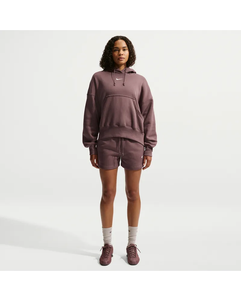 Nike Phoenix Fleece überextragroßer Hoodie für Damen - Lila Lila
