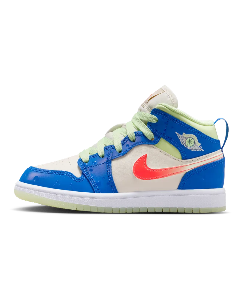 Jordan 1 Mid SE Schuh (jüngere Kinder) - Blau Blau