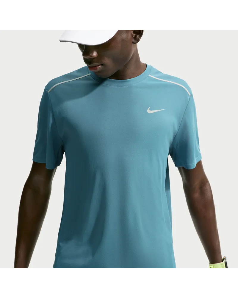 Nike Miler Dri-FIT Kurzarm-Laufoberteil für Herren - Blau Blau