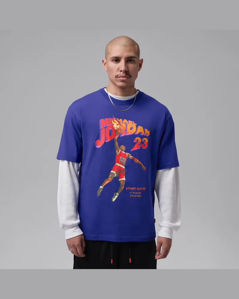 Jordan Brooklyn T-Shirt mit Grafik (Herren) - Blau Blau