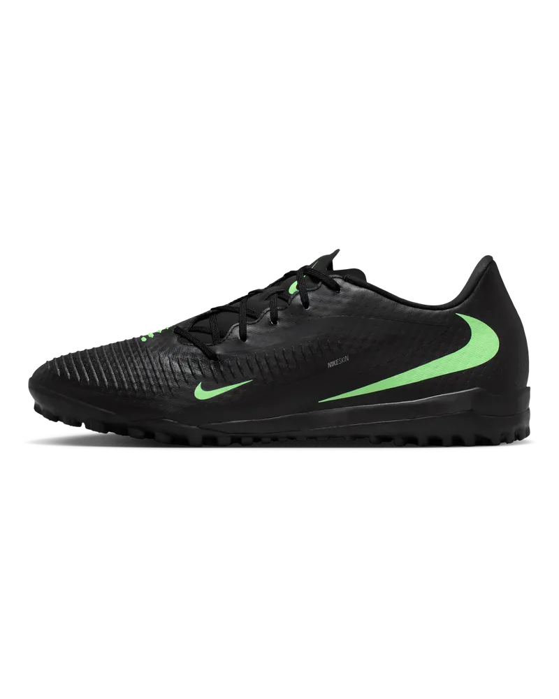 Nike Phantom 6 Low Academy Fußballschuh für Turf - Schwarz Schwarz