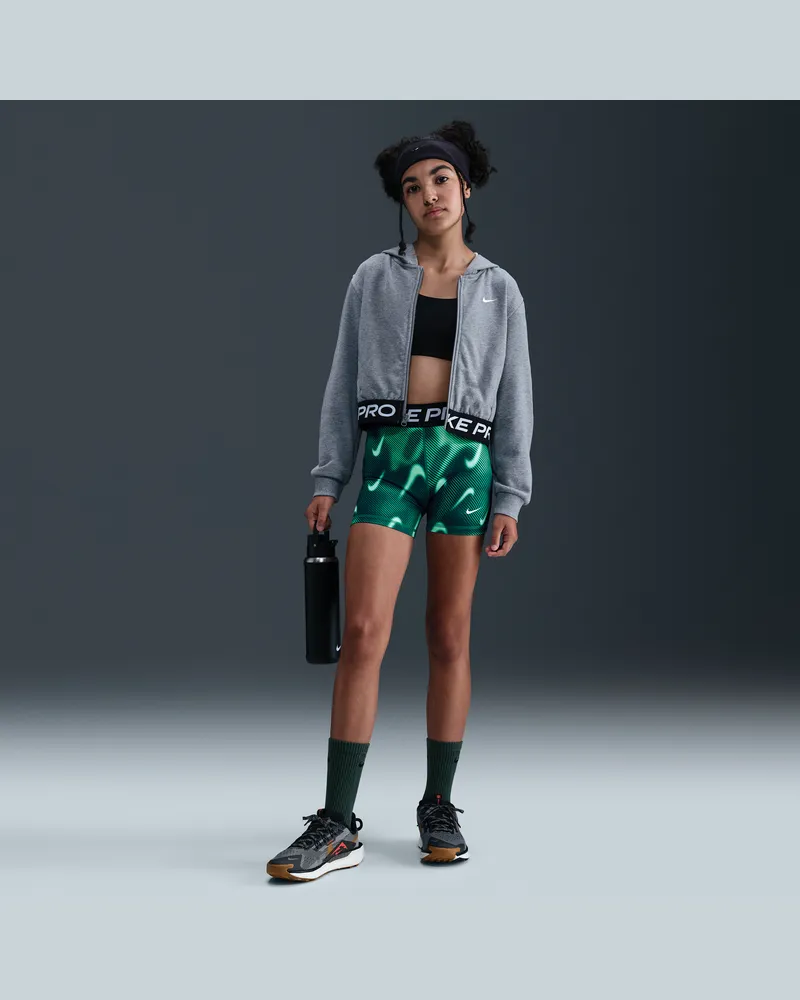Nike Pro Dri-Fit Shorts (ca. 7,5 cm, ältere Kinder, Mädchen) - Grün Grün