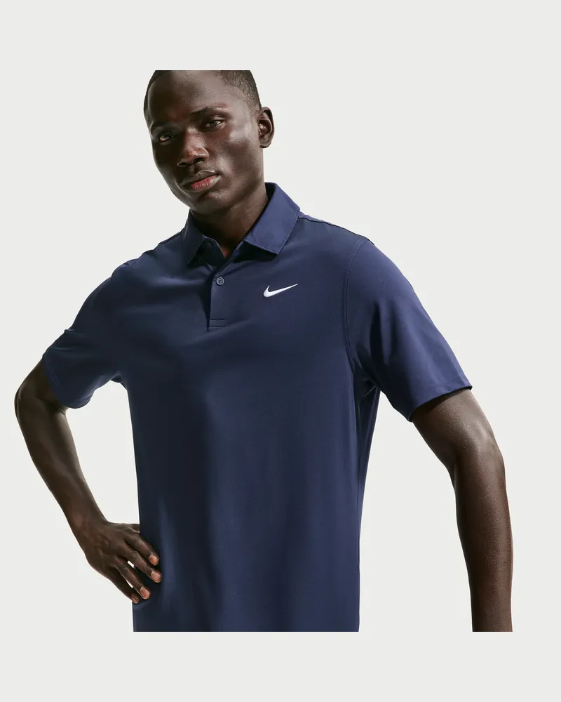 Nike Velocity Dri-FIT Golf-Poloshirt mit Logo auf der Brust (Herren) - Blau Blau