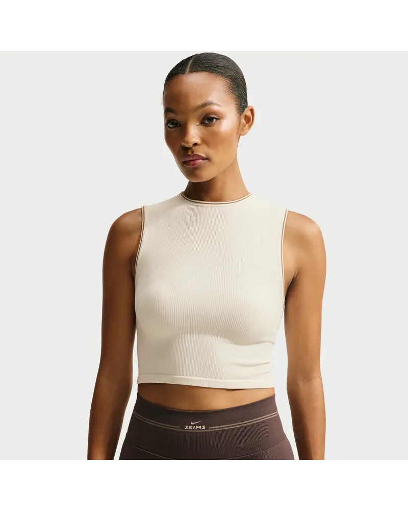 Nike SKIMS Ribbed Seamless Muskel-Tanktop (Damen) - Weiß Weiß