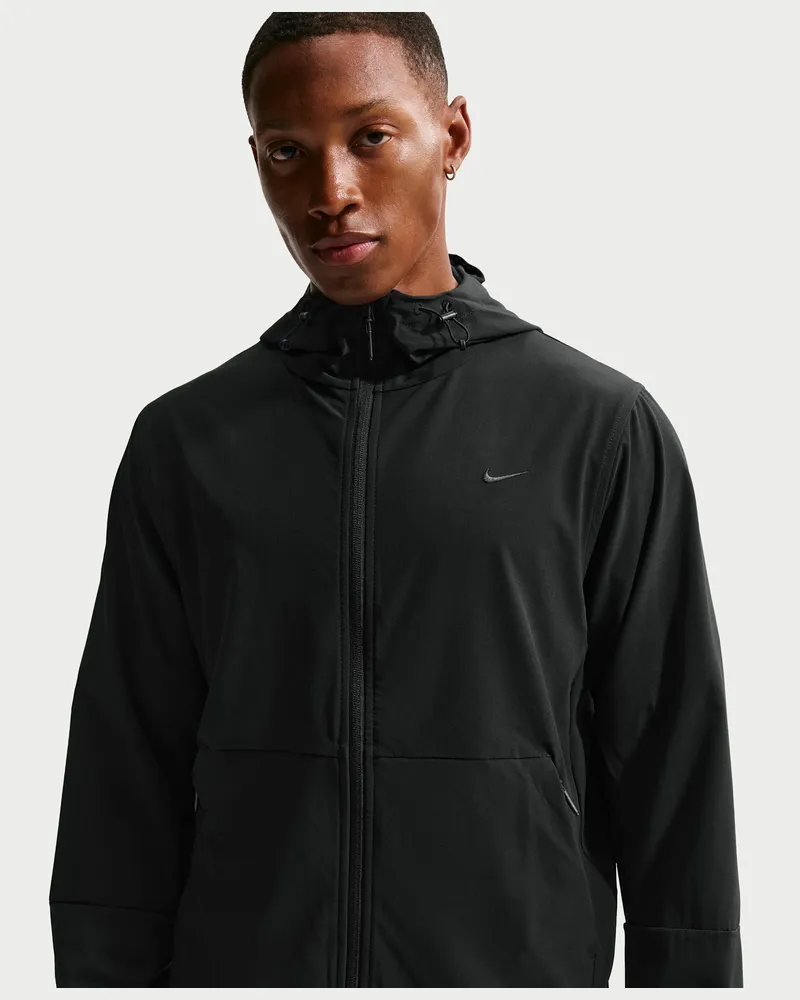 Nike Unlimited vielseitige Repel-Jacke mit Kapuze für Herren - Schwarz Schwarz