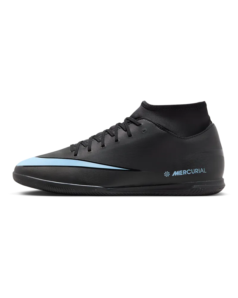 Nike Mercurial Superfly 10 Club IC High-Top-Fußballschuh - Schwarz Schwarz