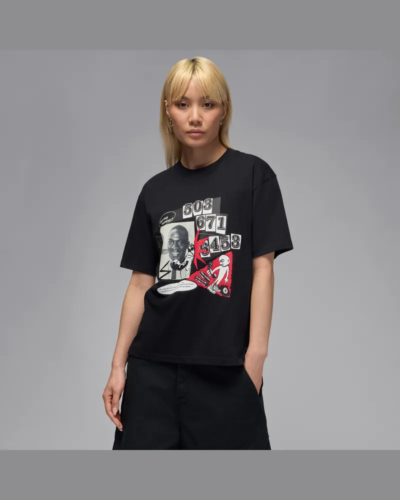 Jordan Flight Damen-T-Shirt - Schwarz Schwarz