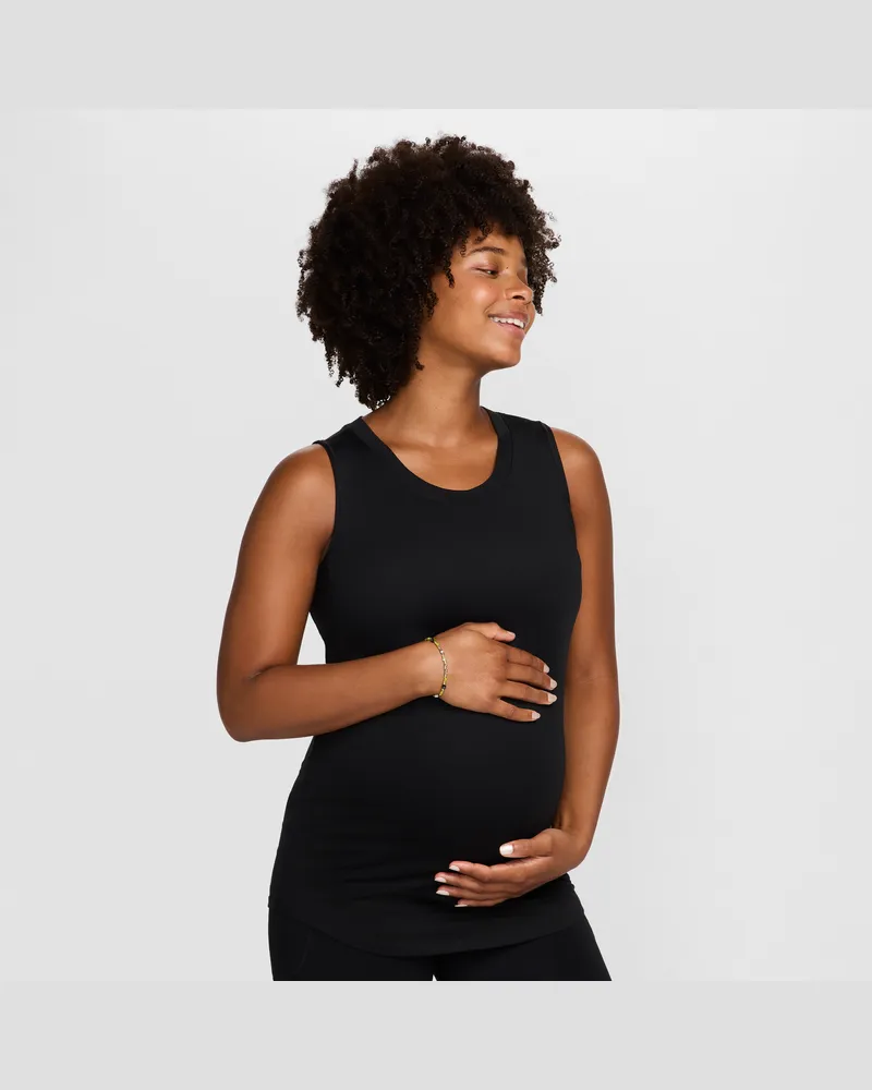 Nike M) One Dri-FIT-Tanktop mit schmaler Passform für Damen (Umstandsmode) - Schwarz Schwarz