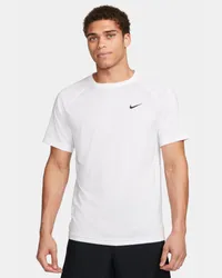 Nike Ready Nike Dri-FIT Kurzarm-Fitness-Oberteil für Herren - Weiß Weiß