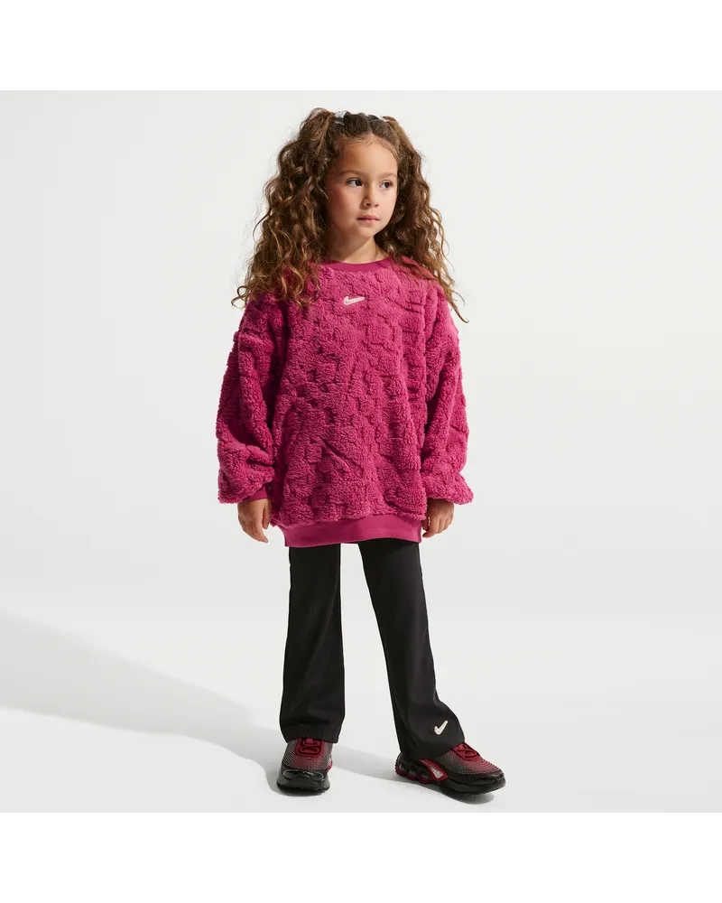 Nike Cozy 2-teiliges Leggings-Set mit ausgestelltem Bein (jüngere Kinder) - Schwarz Schwarz