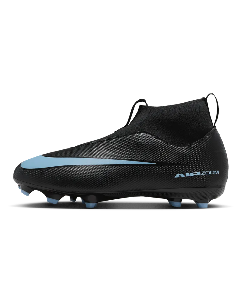 Nike Jr. Mercurial Superfly 10 Academy MG High-Top-Fußballschuh für jüngere/ältere Kinder - Schwarz Schwarz