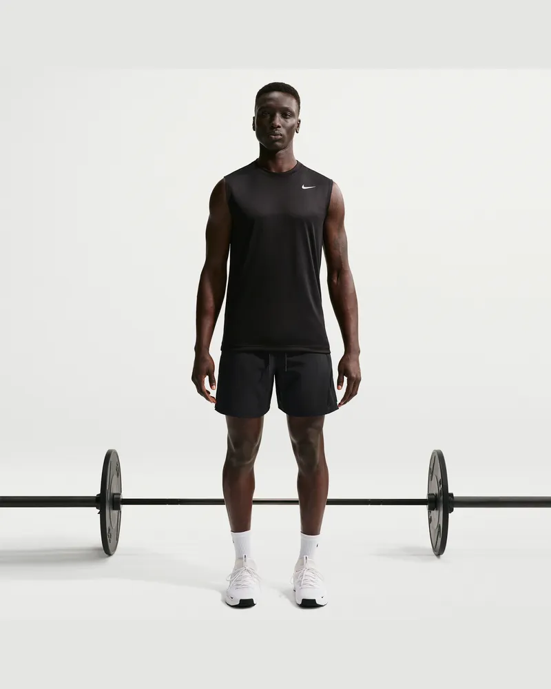 Nike Unlimited vielseitige Dri-FIT Herrenshorts ohne Futter (ca. 18 cm) - Schwarz Schwarz