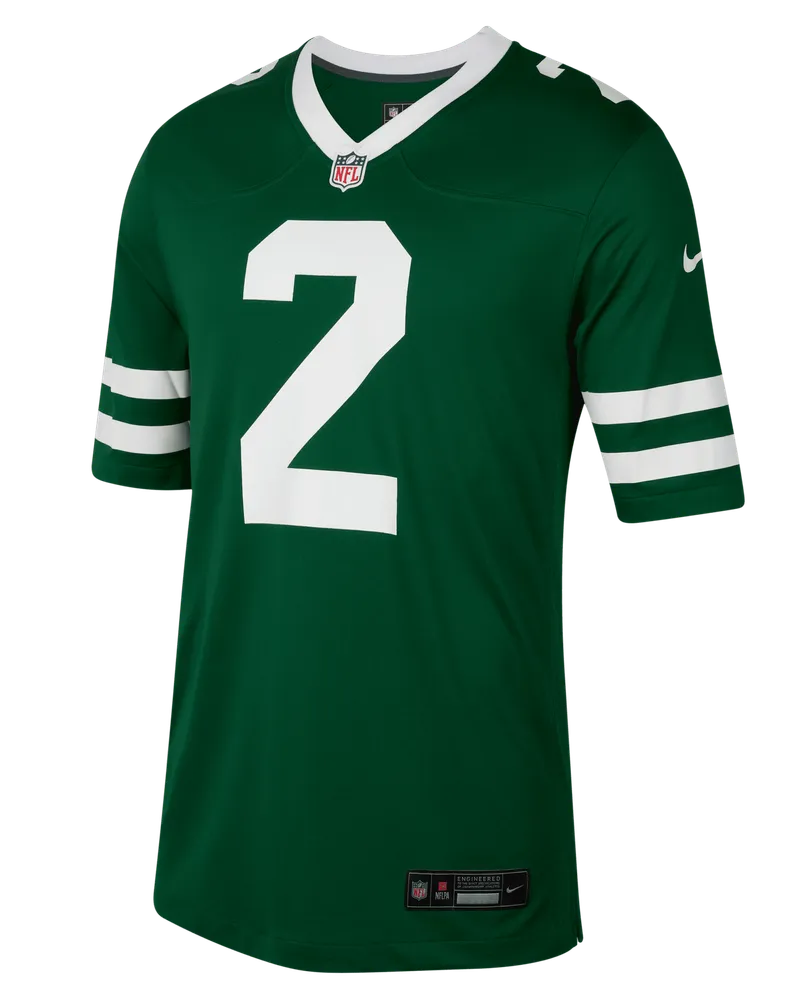 Nike Zach Wilson New York Jets  NFL Game American Football-Trikot (Herren) - Grün Grün