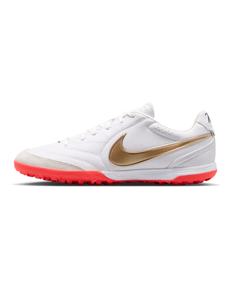 Nike Tiempo Ligera Pro Low-Top-Fußballschuh für Turf - Weiß Weiß
