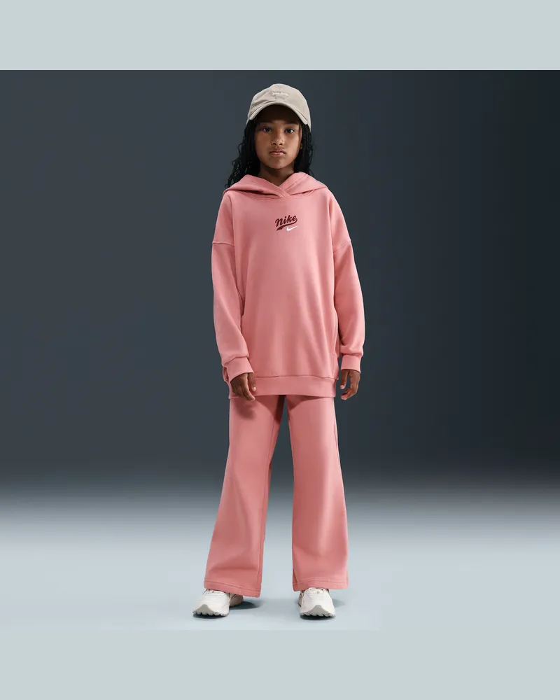 Nike Club Fleece Hose mit weitem Bein (ältere Kinder) - Pink Pink