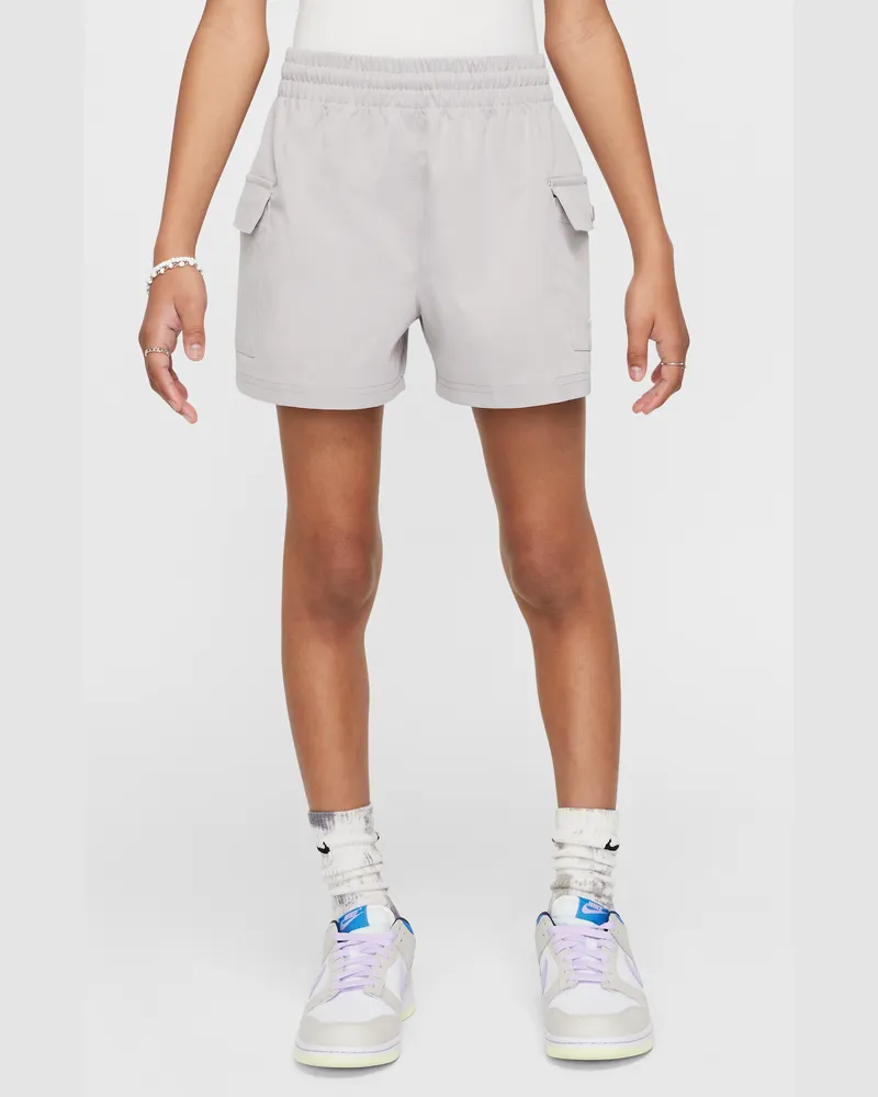 Nike Sportswear gewebte Cargoshorts (Mädchen) - Grau Grau