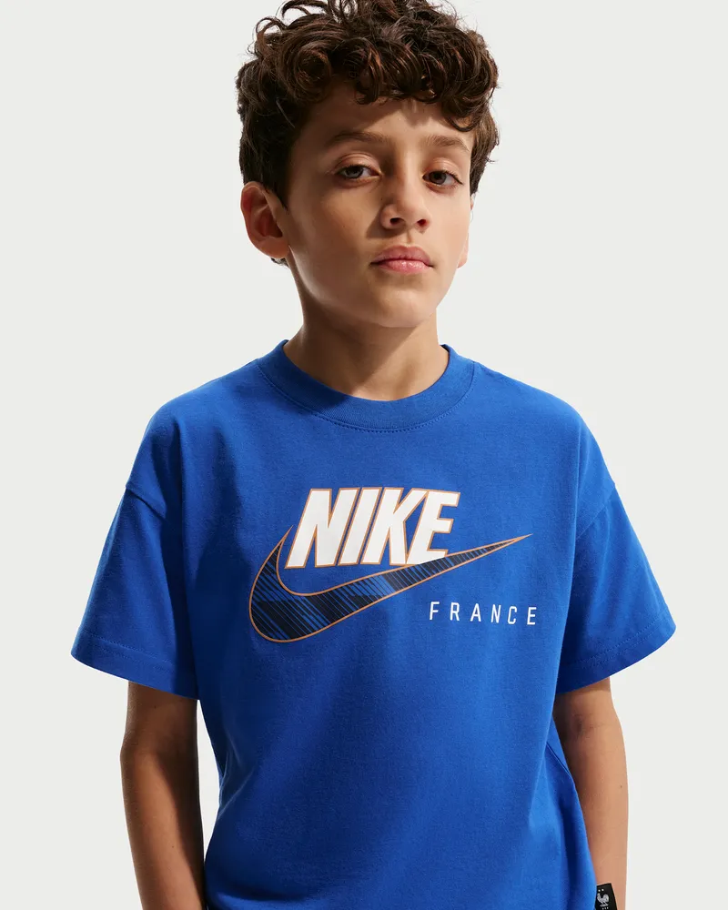 Nike FFF Fußball-T-Shirt für ältere Kinder - Blau Blau