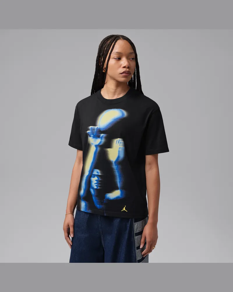 Jordan Sport Dri-FIT T-Shirt mit Grafik (Damen) - Schwarz Schwarz