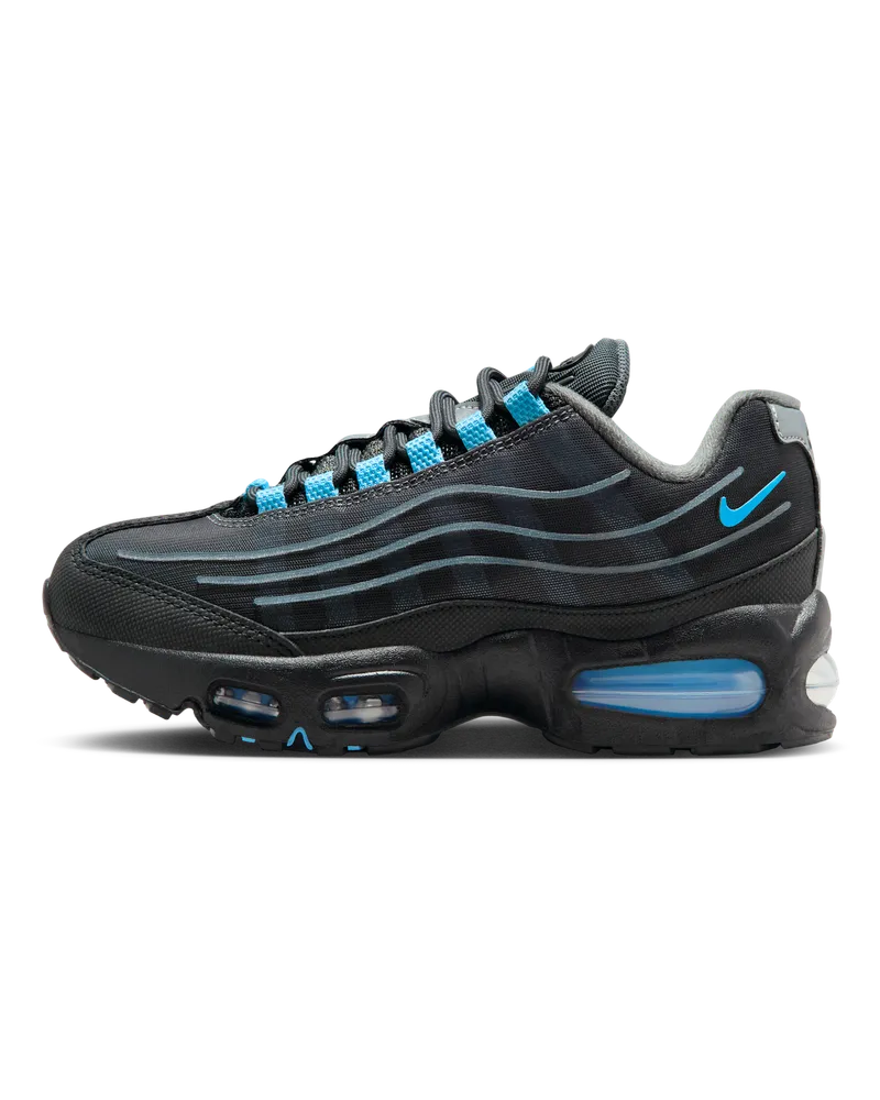 Nike Air Max 95 "Big Bubble" Tech Schuh (ältere Kinder) - Schwarz Schwarz