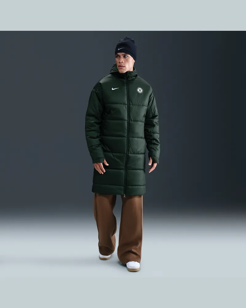 Nike Chelsea FC Academy Pro  Therma-FIT Fußballjacke mit Synthetikfüllung (Herren) - Grün Grün