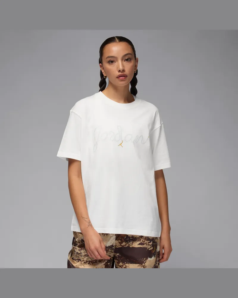Jordan Brooklyn T-Shirt (Damen) - Weiß Weiß