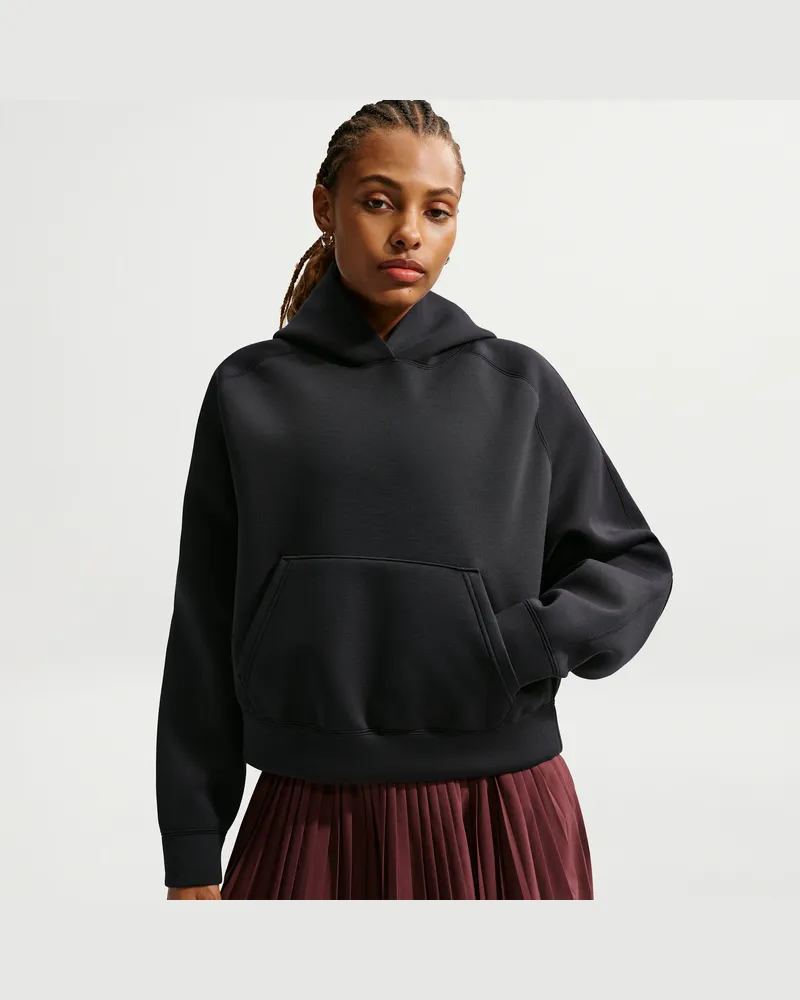 Nike Pregame Fleece Oversize-Hoodie (Damen) - Schwarz Schwarz
