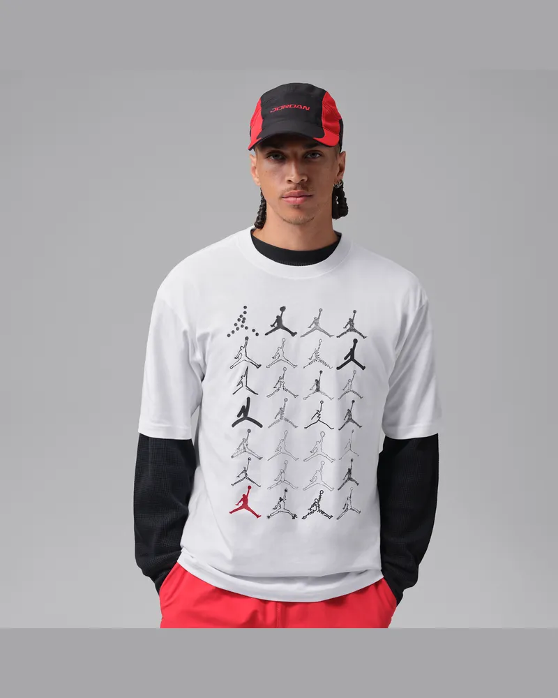 Jordan Brooklyn T-Shirt mit Rundhalsausschnitt (Herren) - Weiß Weiß