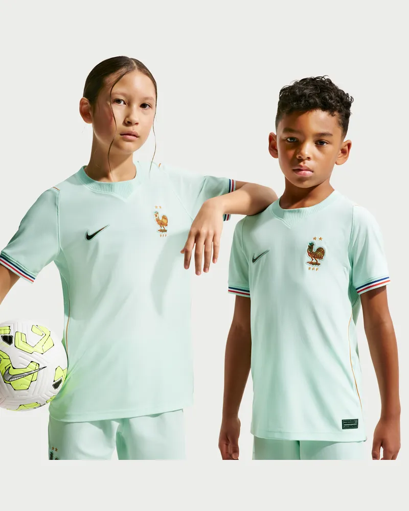 Nike FFF 2026 Auswärts  Replika Dri-FIT Fußballtrikot (ältere Kinder) - Grün Grün