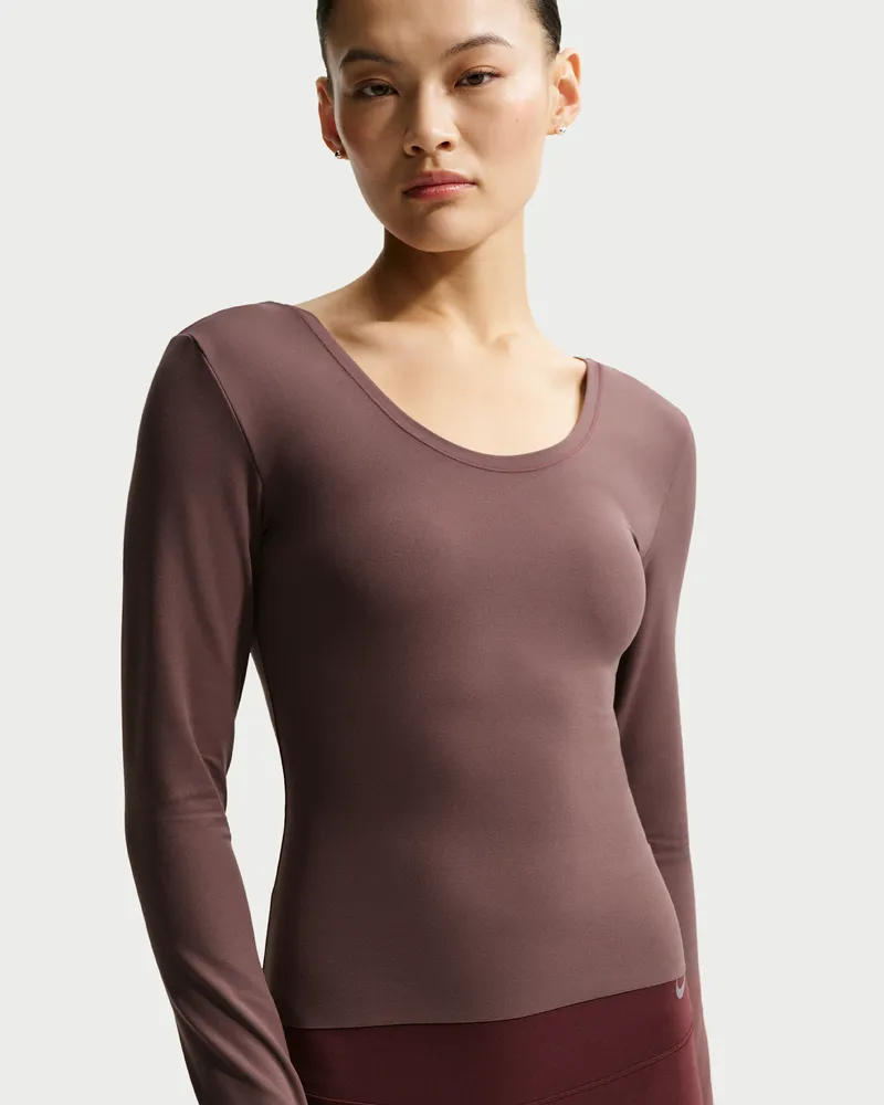 Nike Zenvy Dri-FIT Longsleeve für Damen - Lila Lila