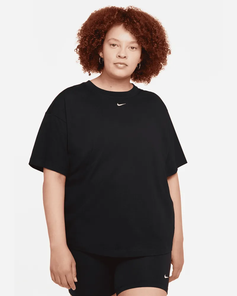 Nike Sportswear Essential extragroßes Kurzarmoberteil für Damen - Schwarz Schwarz