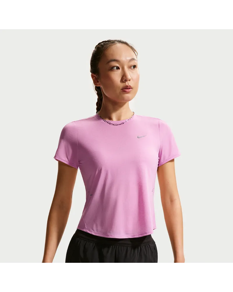 Nike Swift Breathe Dri-FIT Kurzarm-Laufoberteil (Damen) - Lila Lila