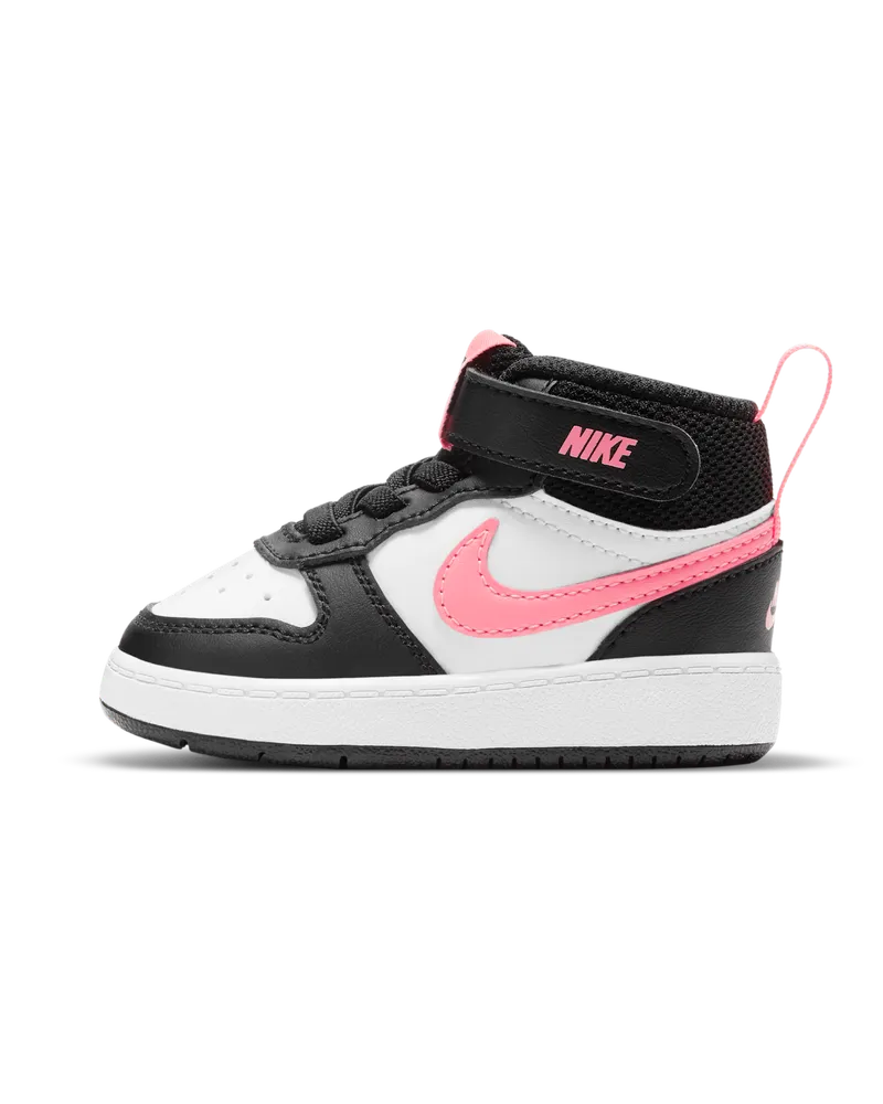 Nike Court Borough Mid 2 Schuh für Babys und Kleinkinder - Schwarz Schwarz