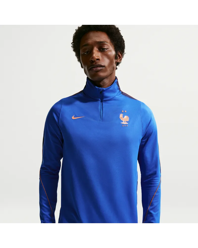 Nike Frankreich Strike  Dri-FIT Fußball-Drill-Oberteil für Herren - Blau Blau