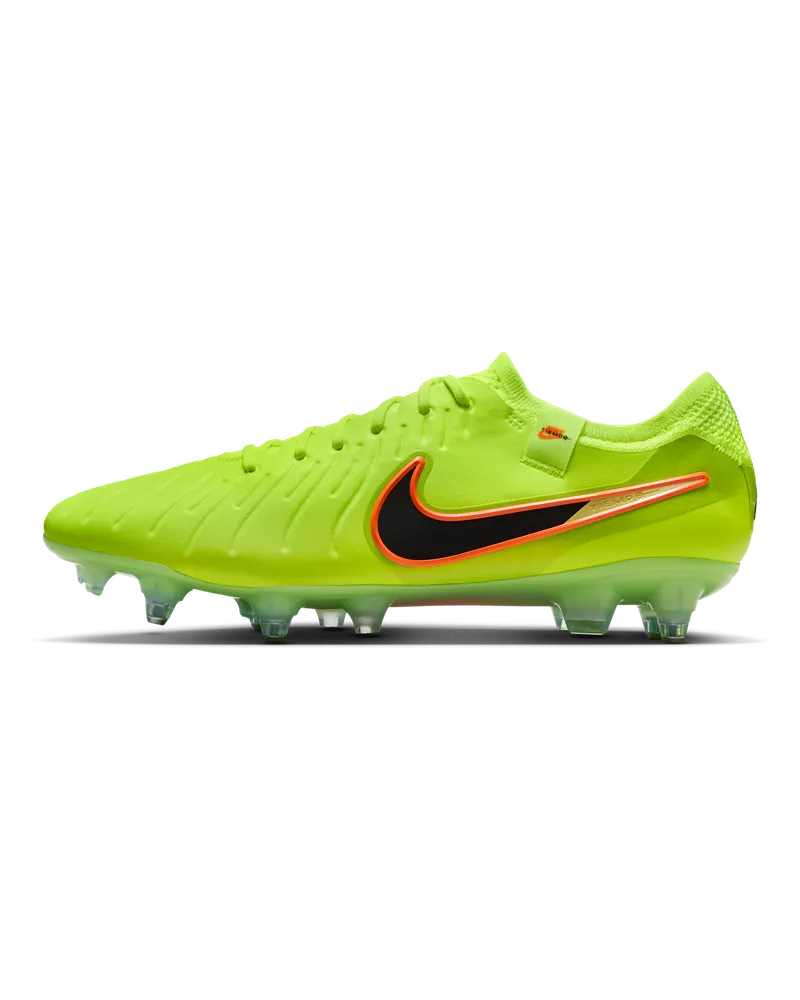 Nike Tiempo Legend 10 Elite Low-Top-Fußballschuh für weichen Rasen - Gelb Gelb