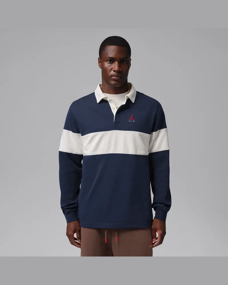 Jordan Brooklyn Longsleeve-Poloshirt (Herren) - Blau Blau