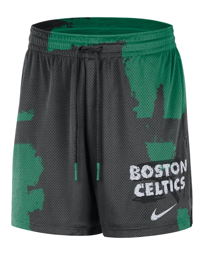 Jordan Boston Celtics Courtside  Dri-FIT NBA Mesh-Trainingsshorts für Herren - Schwarz Schwarz