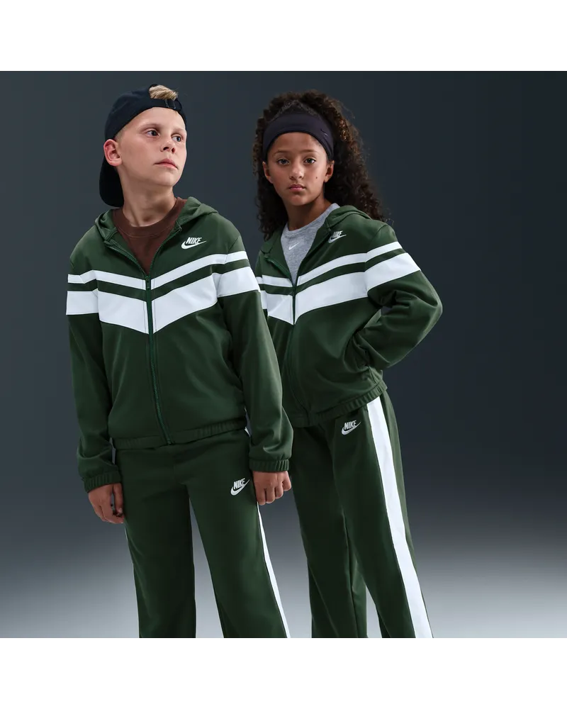 Nike Sportswear Trainingsanzug mit Kapuze und Dri-FIT-Technologie (ältere Kinder) - Grün Grün