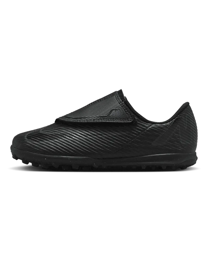 Nike Jr. Mercurial Vapor 16 Club TF Low-Top Fußballschuh (jüngere Kinder) - Schwarz Schwarz