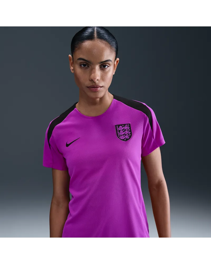 Nike England Strike  Dri-FIT Kurzarm-Fußballoberteil (Damen) - Lila Lila