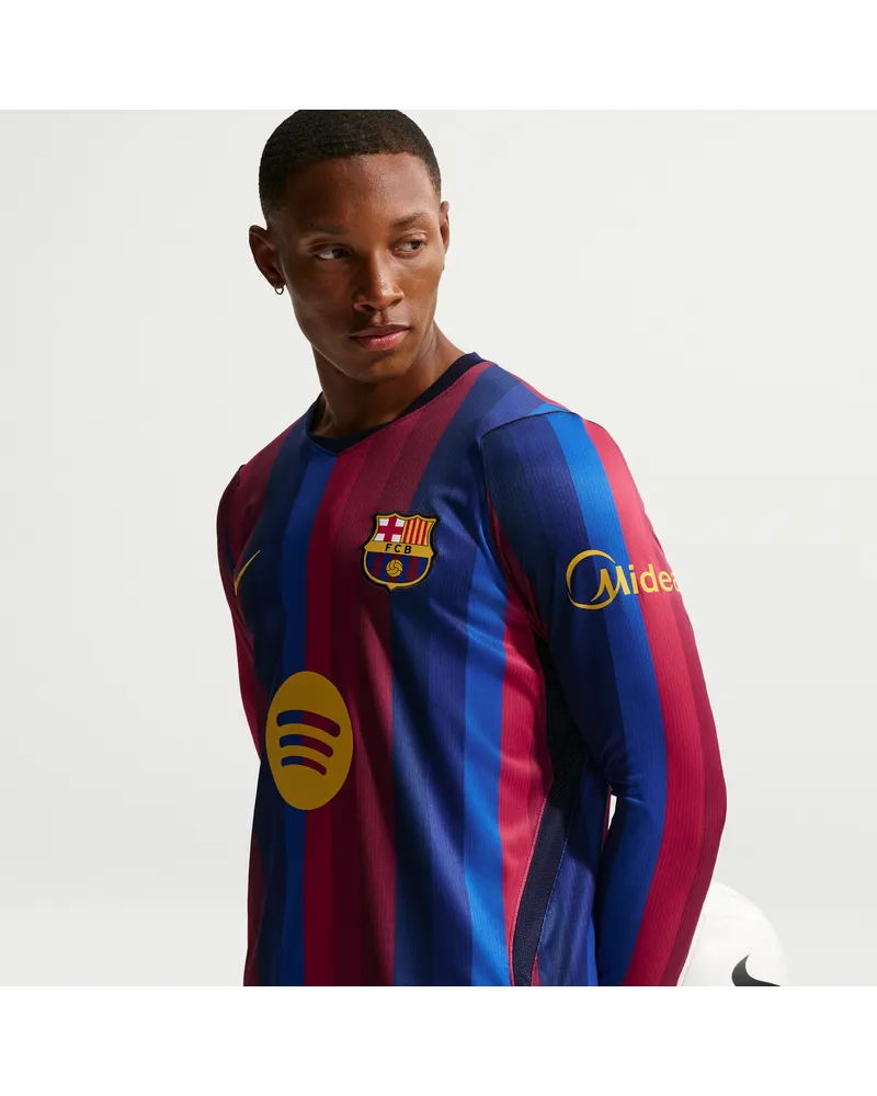Nike FC Barcelona 2026/27 Stadium Home  Dri-FIT Replika-Longsleeve-Fußballtrikot (Herren) - Rot Rot
