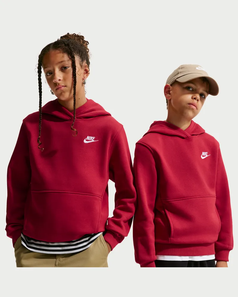 Nike Club Fleece Hoodie für ältere Kinder - Rot Rot