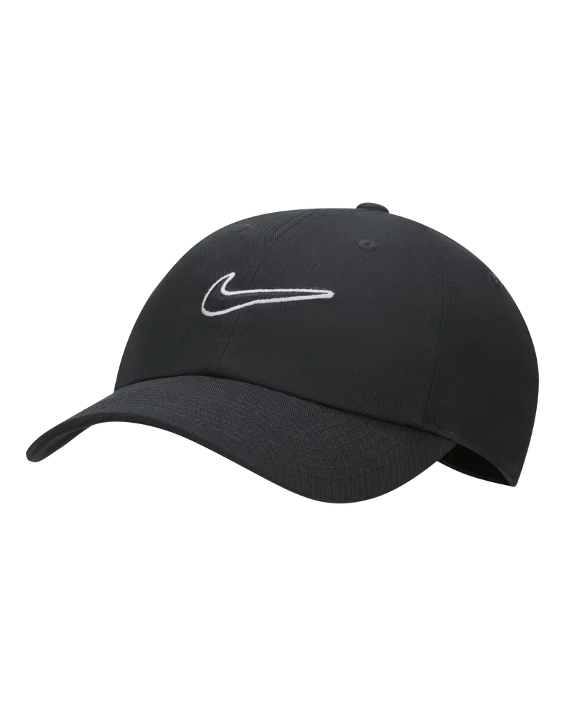 Nike Club unstrukturierte Swoosh Cap - Schwarz Schwarz