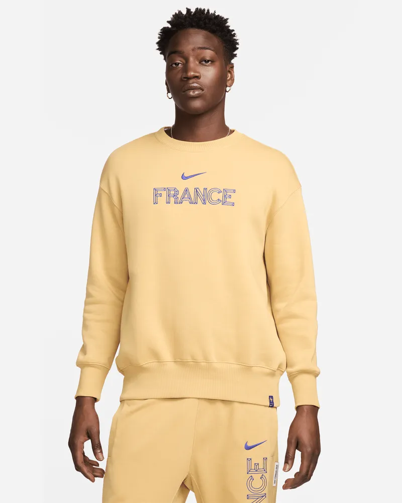 Nike FFF Phoenix Fleece  Oversize-Fußball-Sweatshirt mit Rundhalsausschnitt für Damen - Braun Braun