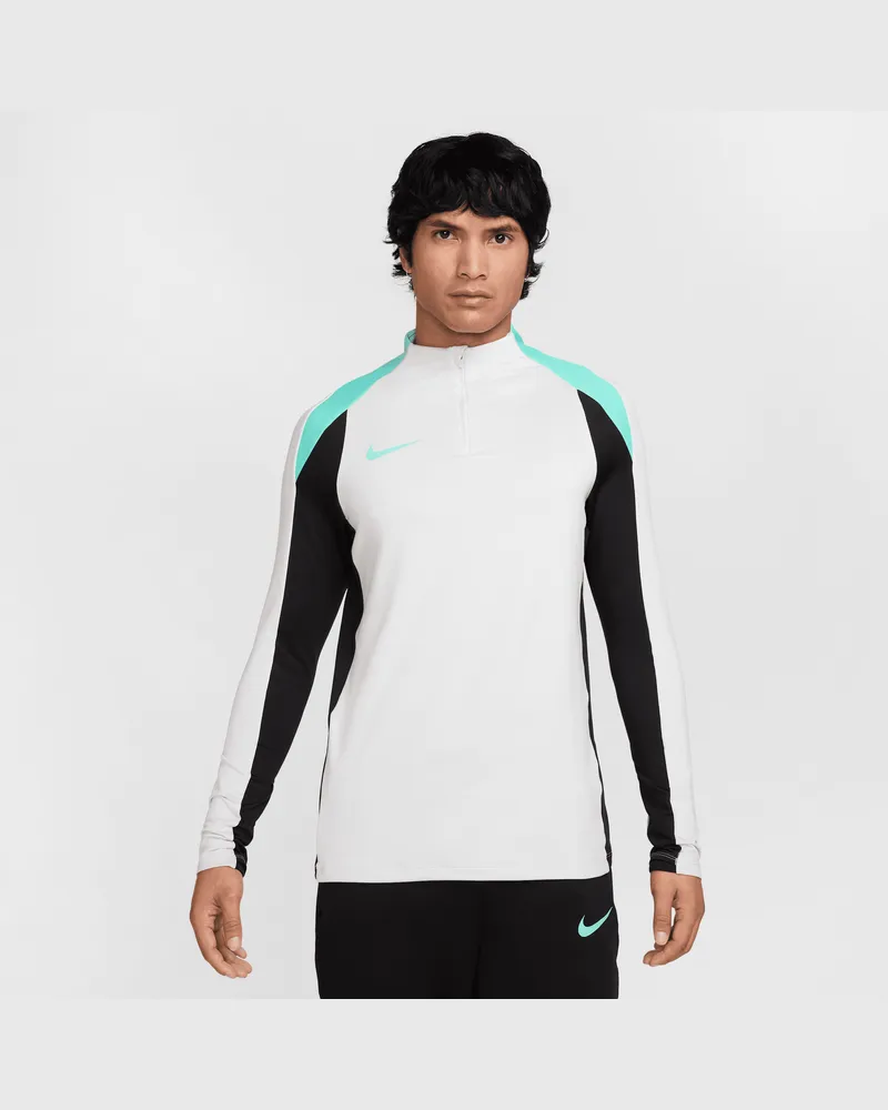 Nike Strike Dri-FIT-Fußball-Drill-Herrenoberteil mit Halbreißverschluss - Grau Grau