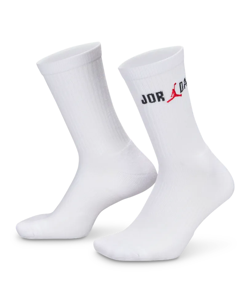Jordan Everyday Crew-Socken (1 Paar) - Weiß Weiß