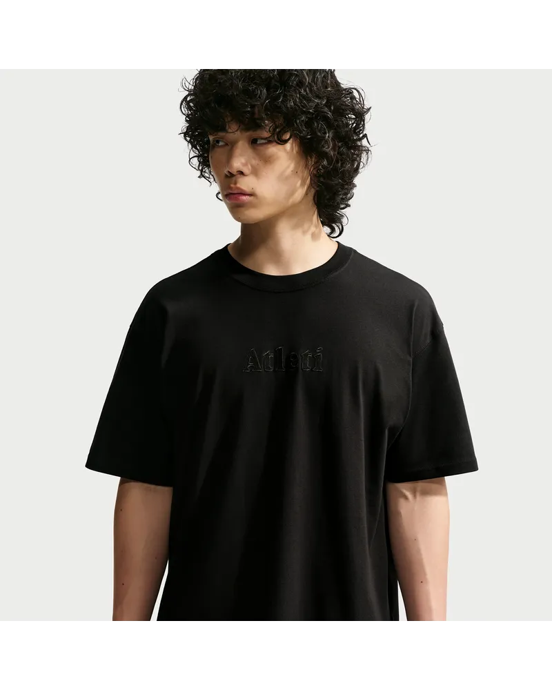 Nike Atlético Madrid Premium  Football T-Shirt (Herren) - Schwarz Schwarz